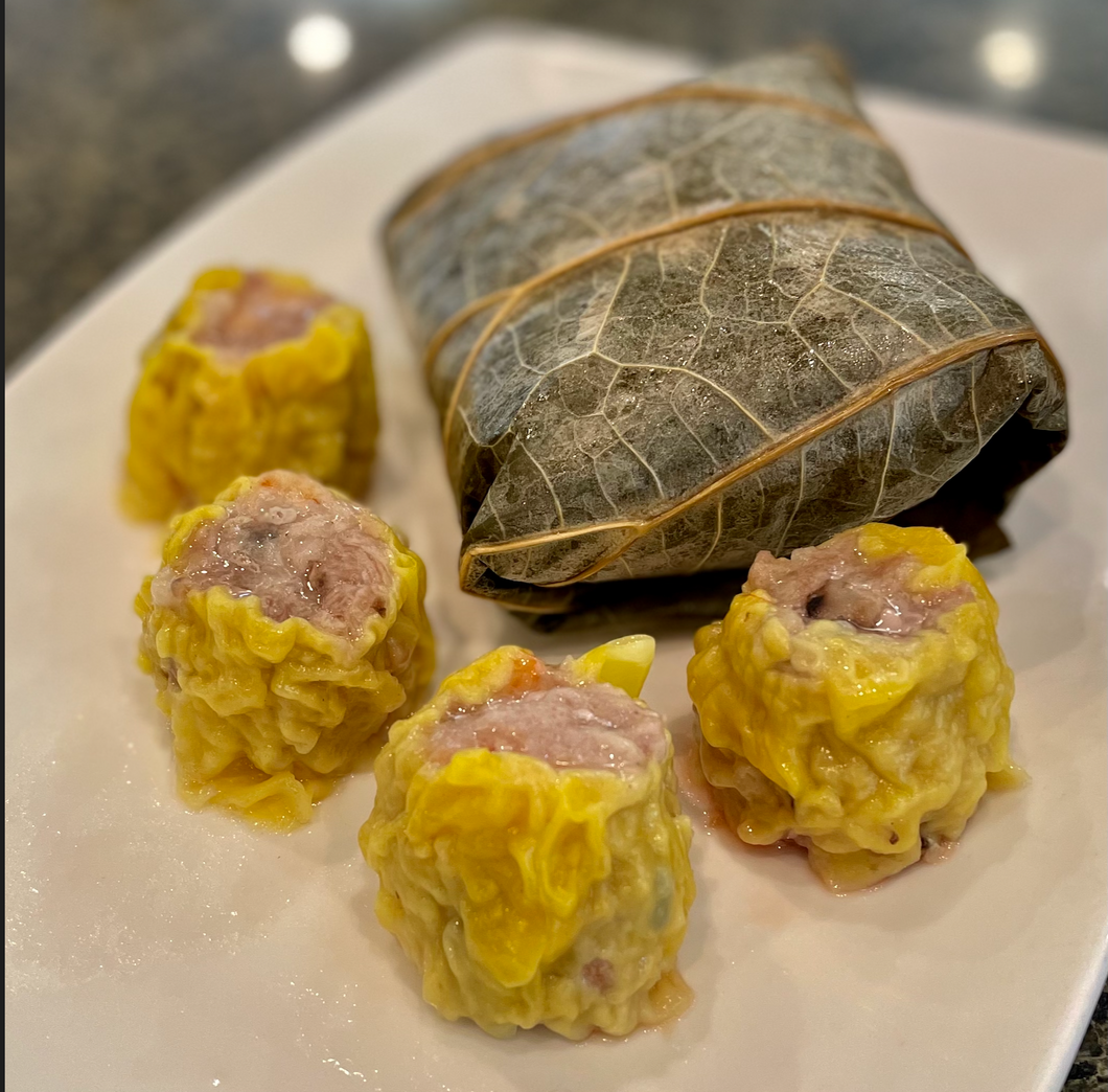 Sticky Rice (1 pc) and Siu Mai (4 pcs)